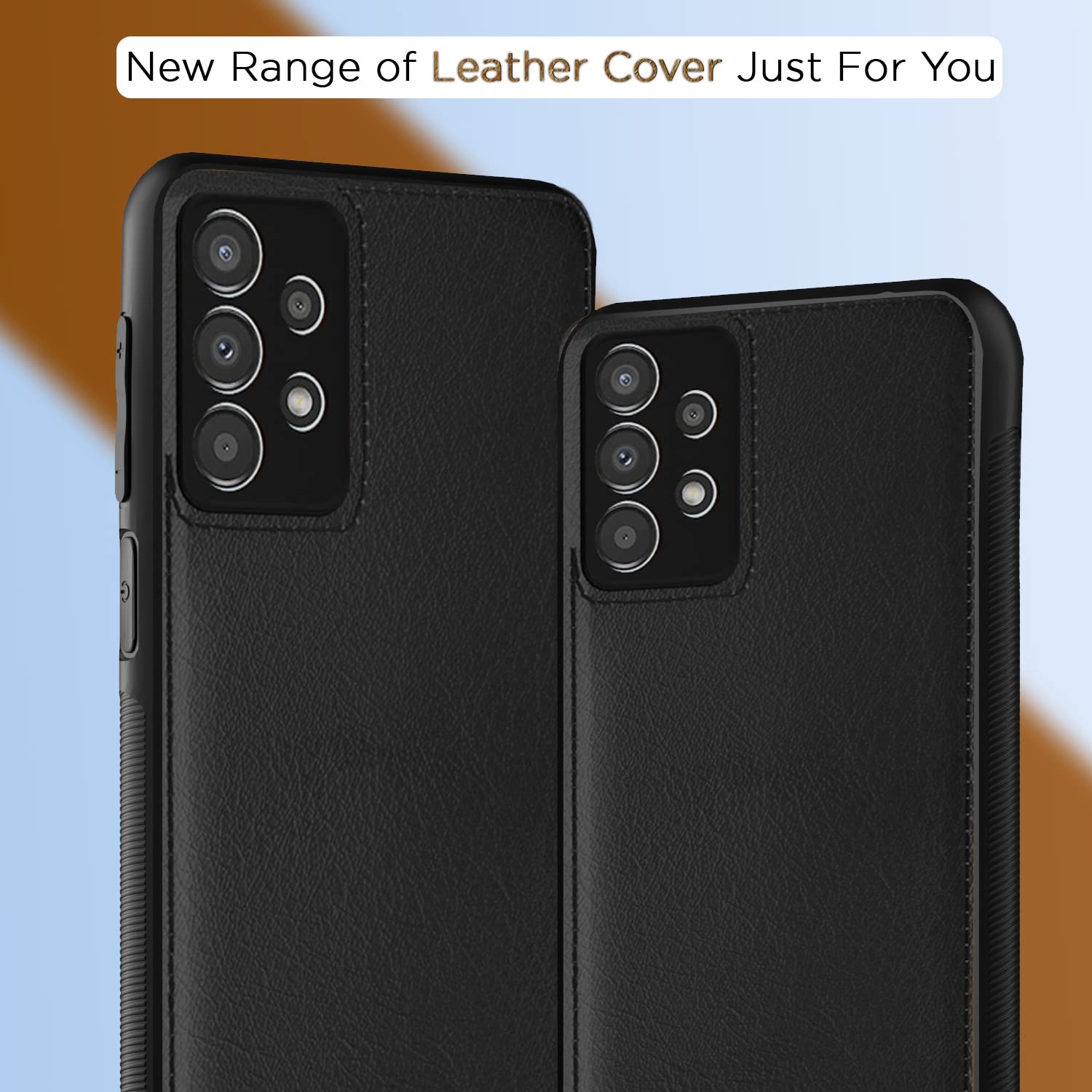 Pikkme Samsung Galaxy A33 5G Leatherback Back Case | Black