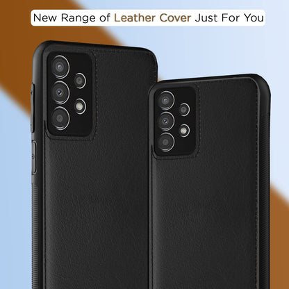 Pikkme Samsung Galaxy A33 5G Leatherback Back Case | Black