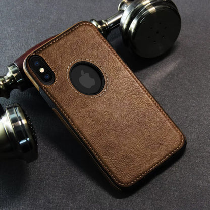 iPhone XS Max Leather mobile cover in brown by Pikkme – photo 6