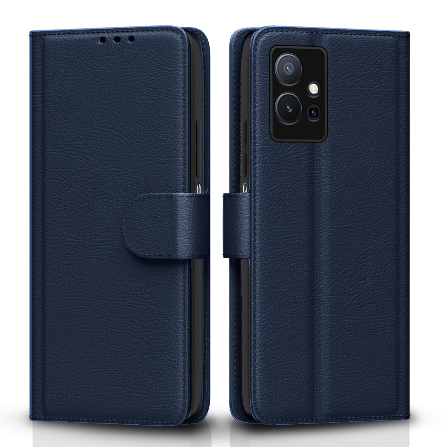 Blue flip case for Vivo T1/Y75/iQOO Z6 5G – Pikkme