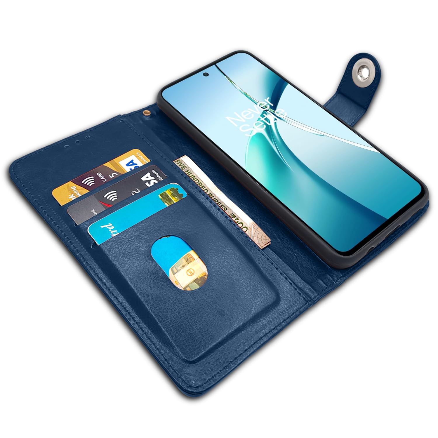 Blue Button flip case for OnePlus Nord CE 4 Lite 5G – Pikkme – photo 3