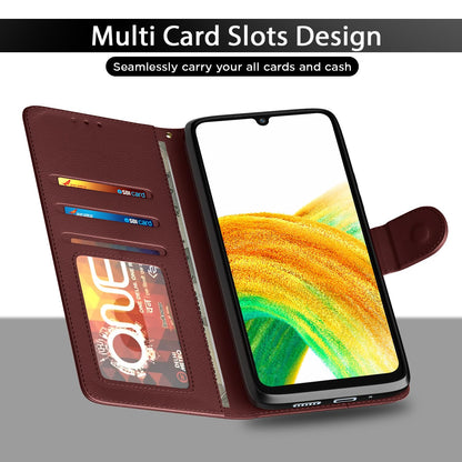 Pikkme Samsung A33 5G brown flip cover – photo 5