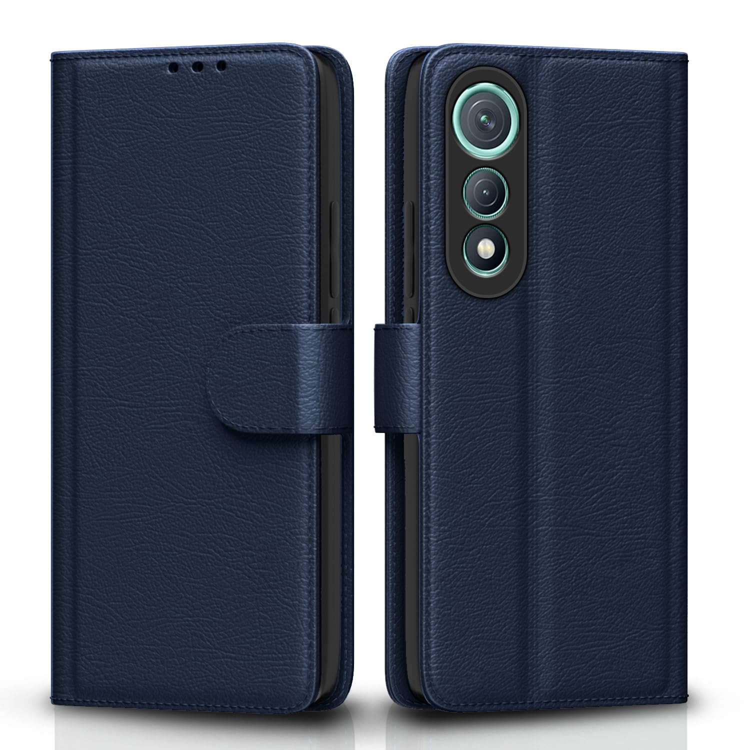 Pikkme Tecno Pova Curve 5G Premium Leather Finish Vintage Flip Cover (Blue)