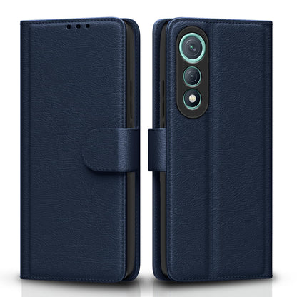 Pikkme Tecno Pova Curve 5G Premium Leather Finish Vintage Flip Cover (Blue)