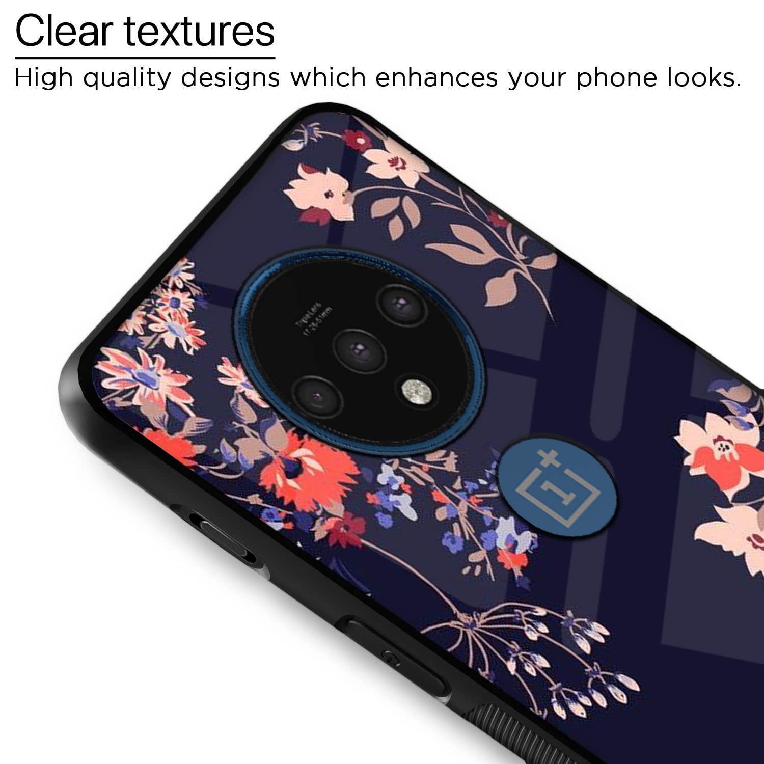 Pikkme Flower mobile back cover for OnePlus 7T – photo 4