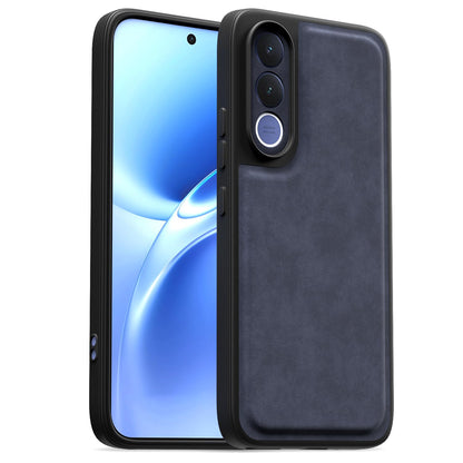 Blue Leather mobile back cover for Vivo V70 FE 5G – Pikkme