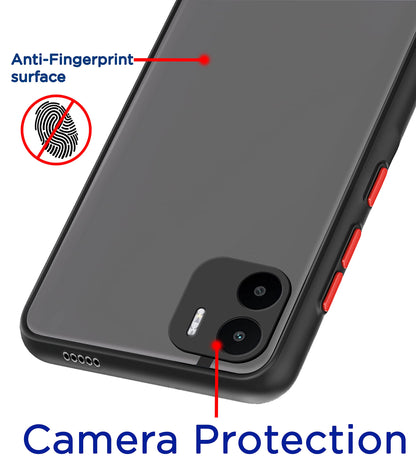 Pikkme black mobile back cover for Redmi A1/A2 – photo 2