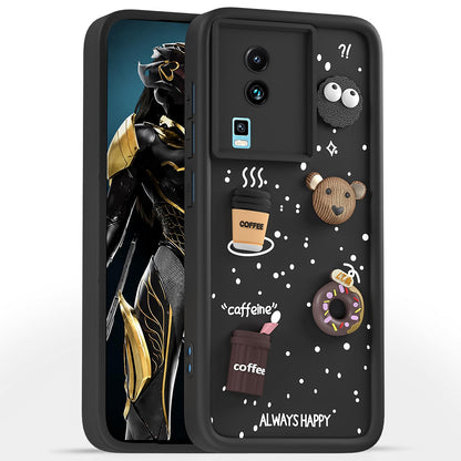 Pikkme iQOO Neo 7/Neo 7 Pro 5G black mobile back cover