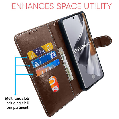 Pikkme brown & coffee flip case for Oppo Reno 10 5G – photo 3
