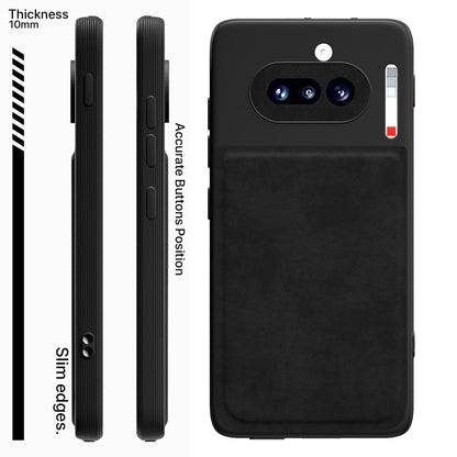 Pikkme black Leather mobile cover for Nothing Phone 4a 5G – photo 3