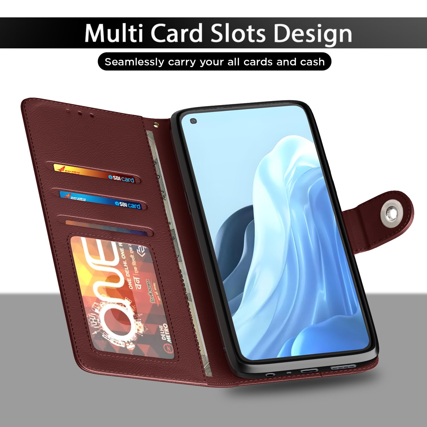 Pikkme brown flip case for Oppo Reno 7 5G – photo 5