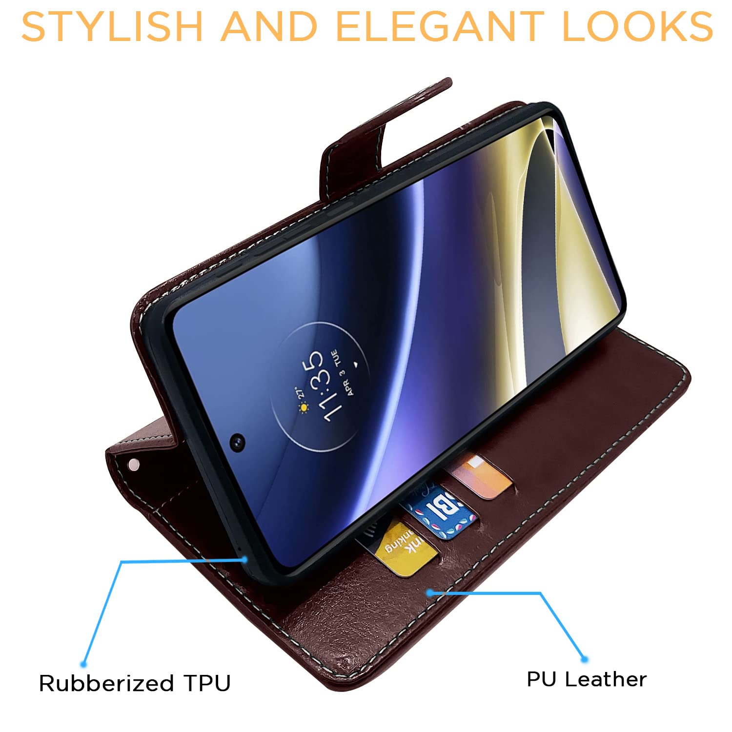 Coffee & brown flip case for Moto G51 5G – Pikkme – photo 5