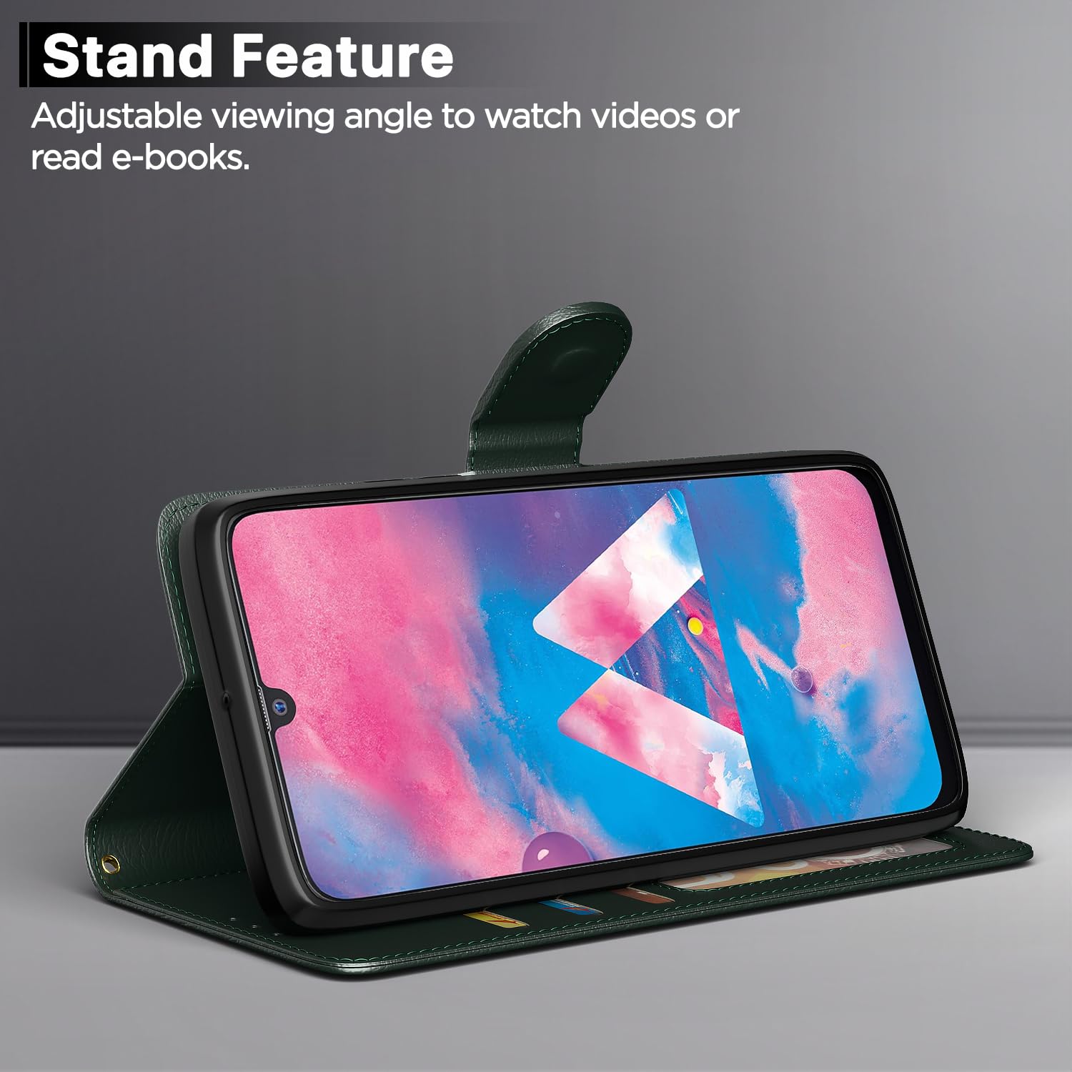 Samsung M30 flip cover in green by Pikkme – photo 3