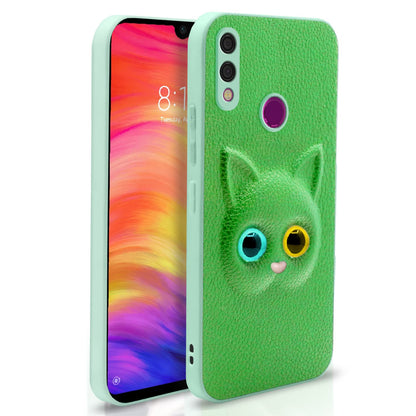 Redmi Note 7/Note 7 Pro/Note 7s Cat back cover in green by Pikkme