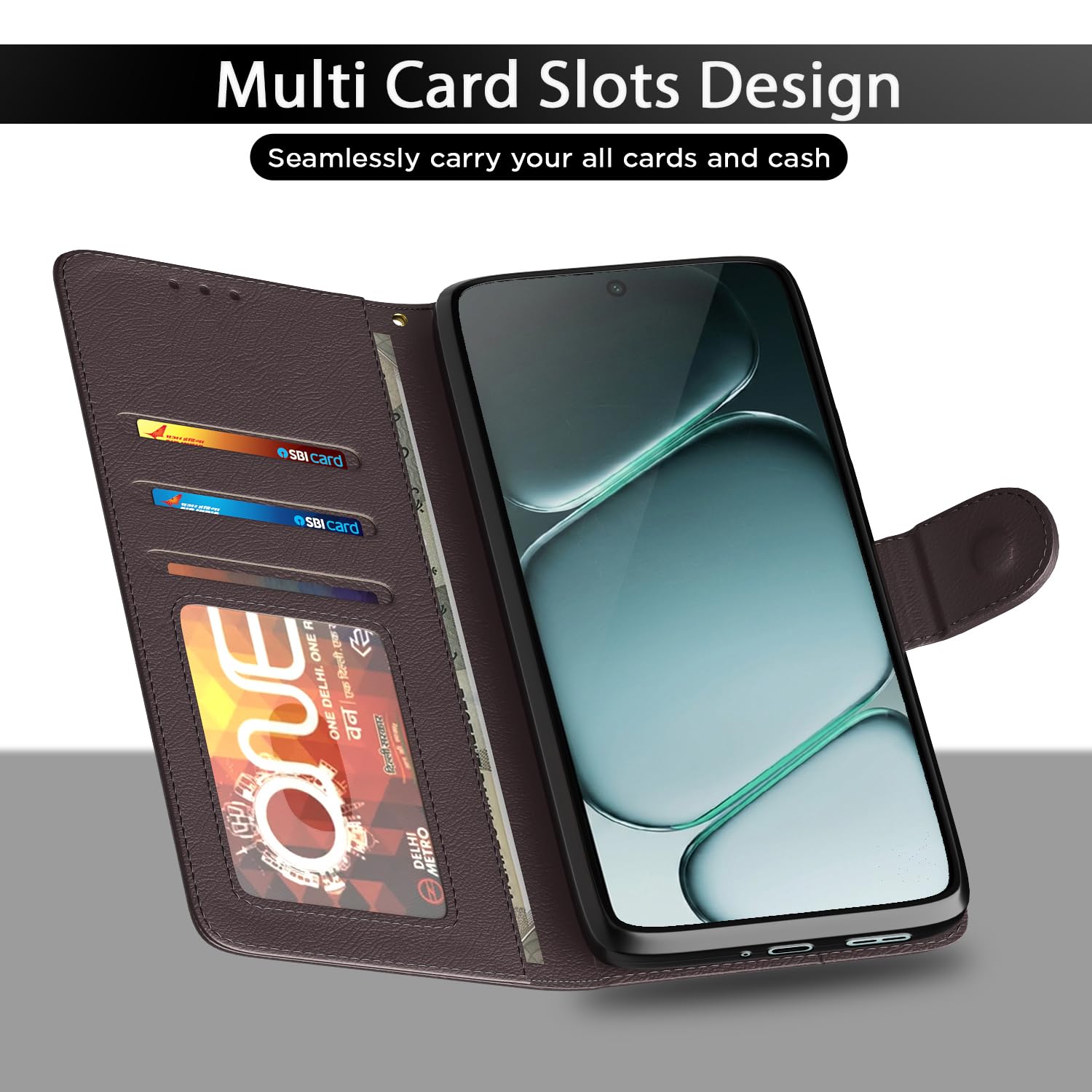 OnePlus Nord CE 6 5G flip cover in coffee by Pikkme – photo 5
