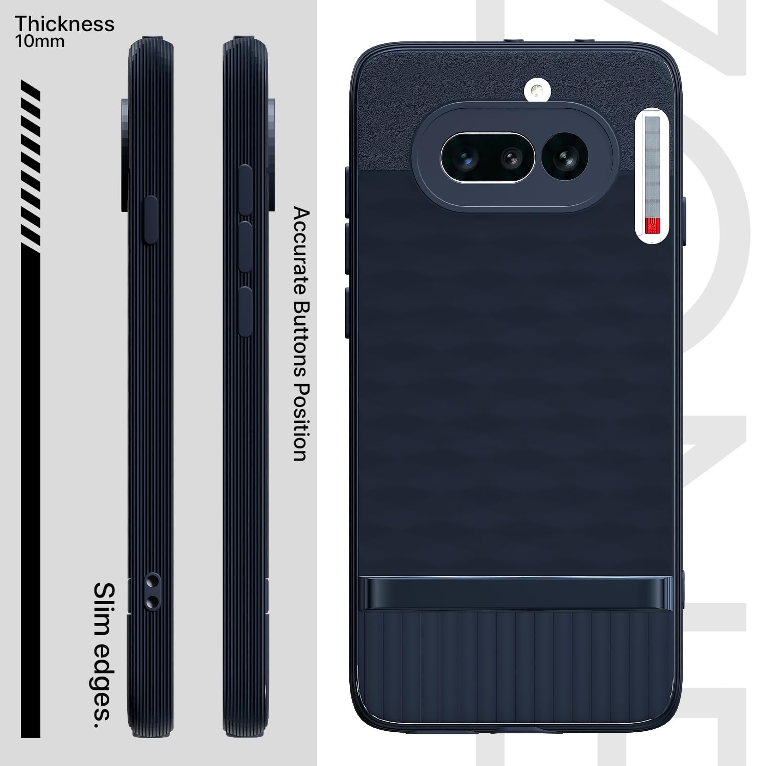 Blue Silicone mobile back cover for Nothing Phone 4a 5G – Pikkme – photo 3