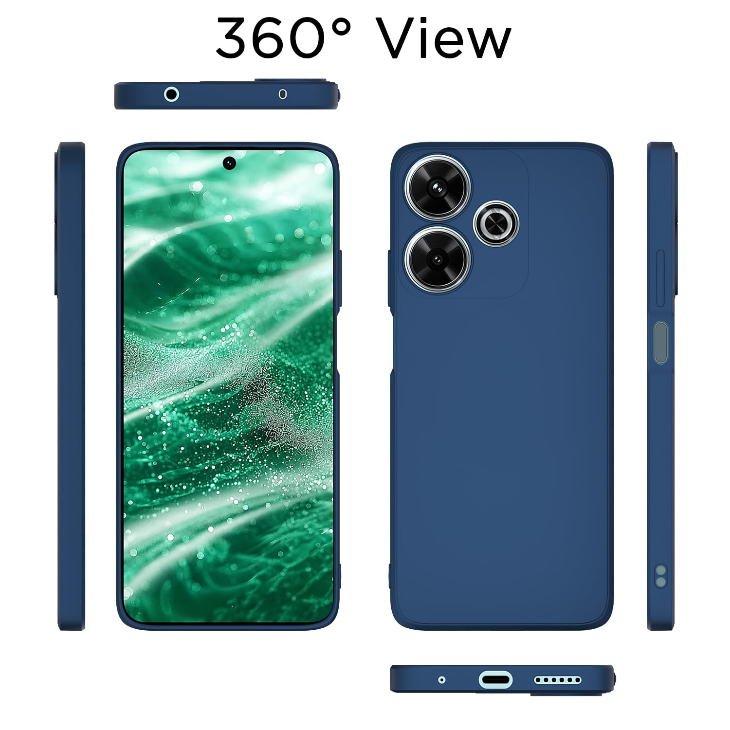 Pikkme blue mobile back cover for Redmi 13/Poco M6 Plus 5G – photo 4