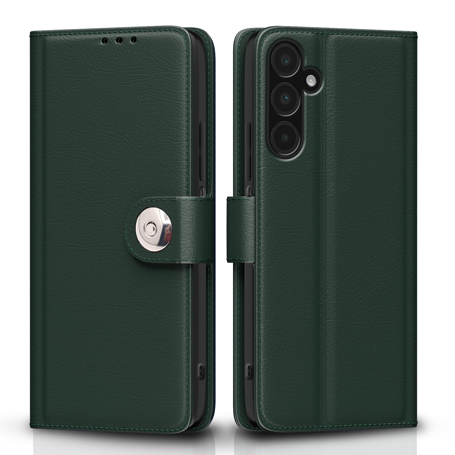 Green wallet flip cover for Samsung A16 5G – Pikkme