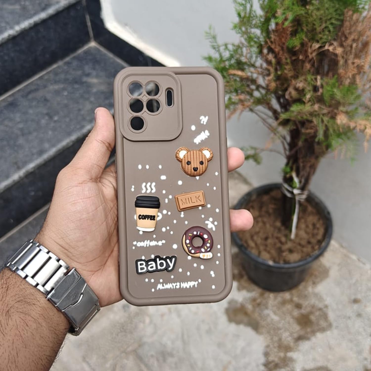 Brown phone cover for Oppo F19 Pro – Pikkme – photo 7