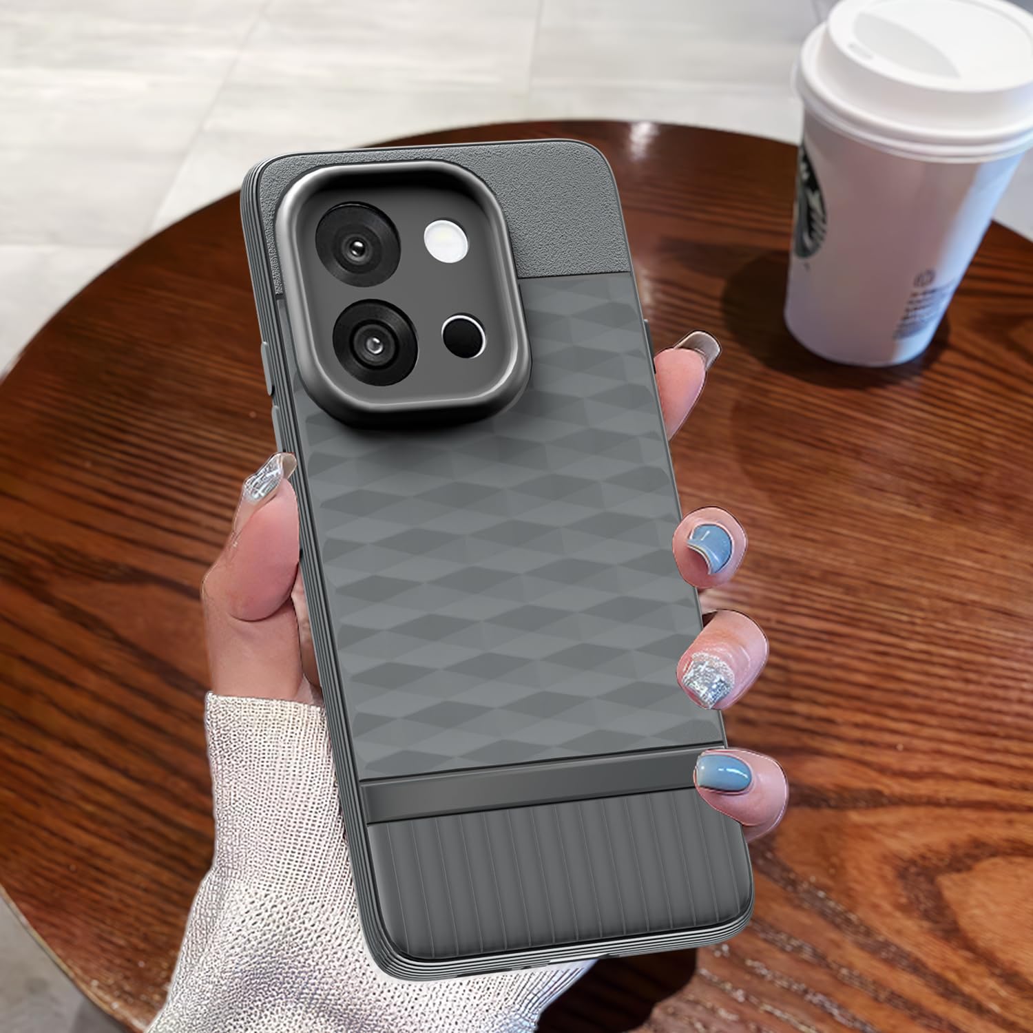 Pikkme OnePlus 13S 5G Gencase Back Cover (Grey)