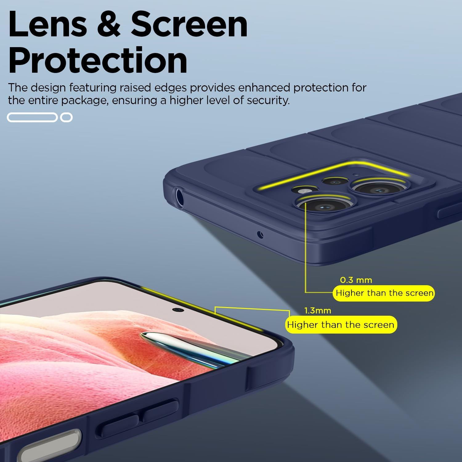 Pikkme blue mobile back cover for Redmi Note 12 4G – photo 3