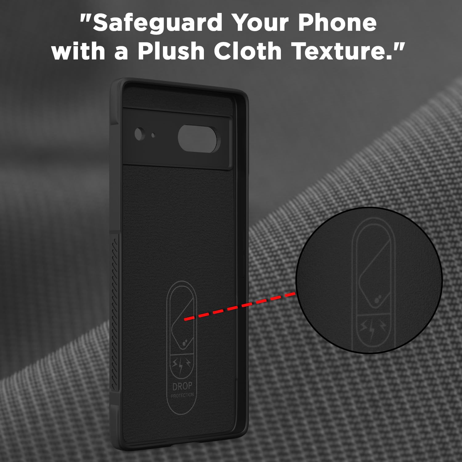 Google Pixel 7 Liquid Silicone mobile back cover in black by Pikkme – photo 6