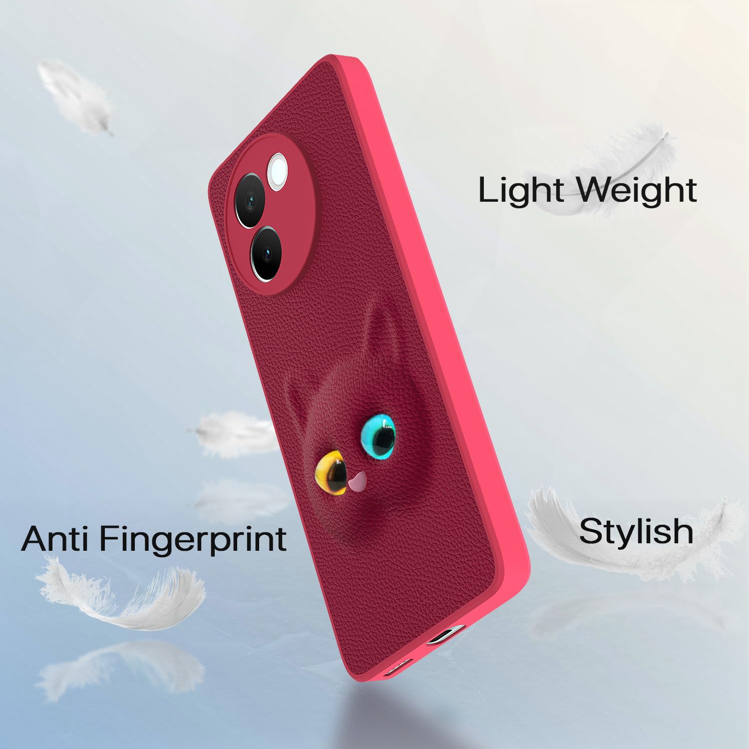 Vivo V30e 5G back cover in pink by Pikkme – photo 6