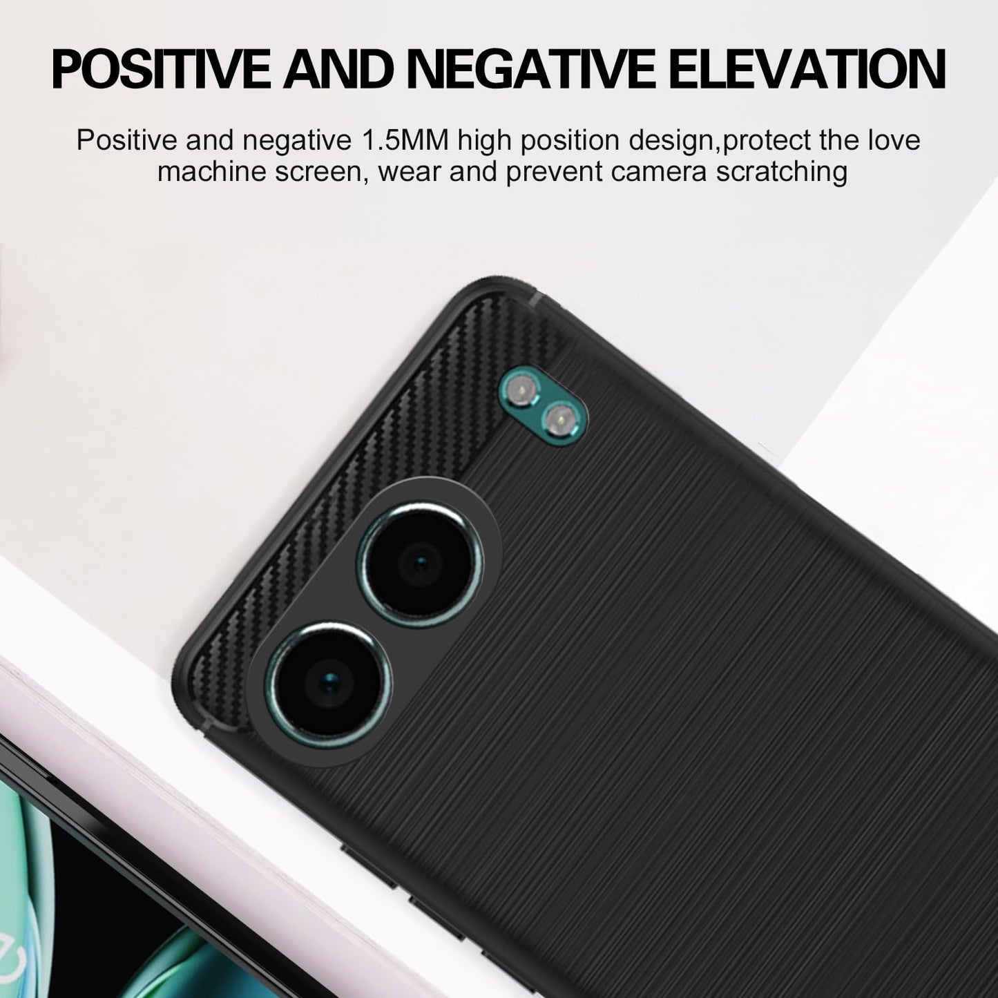 Pikkme OnePlus Nord 4 5G Hybrid Carbon Fiber Back Cover (Black)