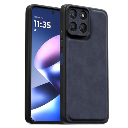 Moto G37 5G Leather mobile cover in blue by Pikkme