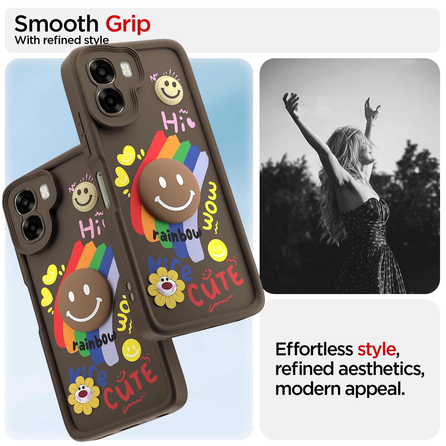 Brown mobile cover for Oppo A6X 5G – Pikkme – photo 2