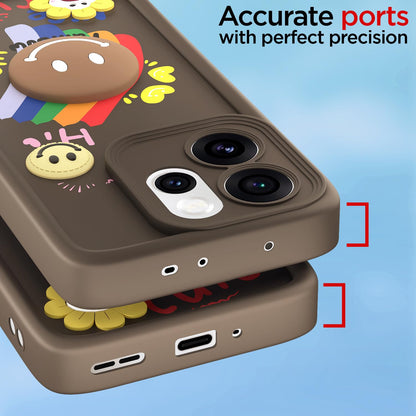 Oppo Reno 15 Pro Mini 5G Soft Silicone back cover in brown by Pikkme – photo 4