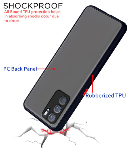 Oppo Reno 6 5G Hybrid back cover in black by Pikkme – photo 4