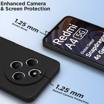 Redmi A4/14C/Poco C75 5G Matte mobile cover in black by Pikkme – photo 2