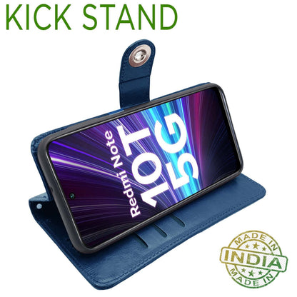Redmi Note 10T/Poco M3 Pro 5G Button flip case in blue by Pikkme – photo 5