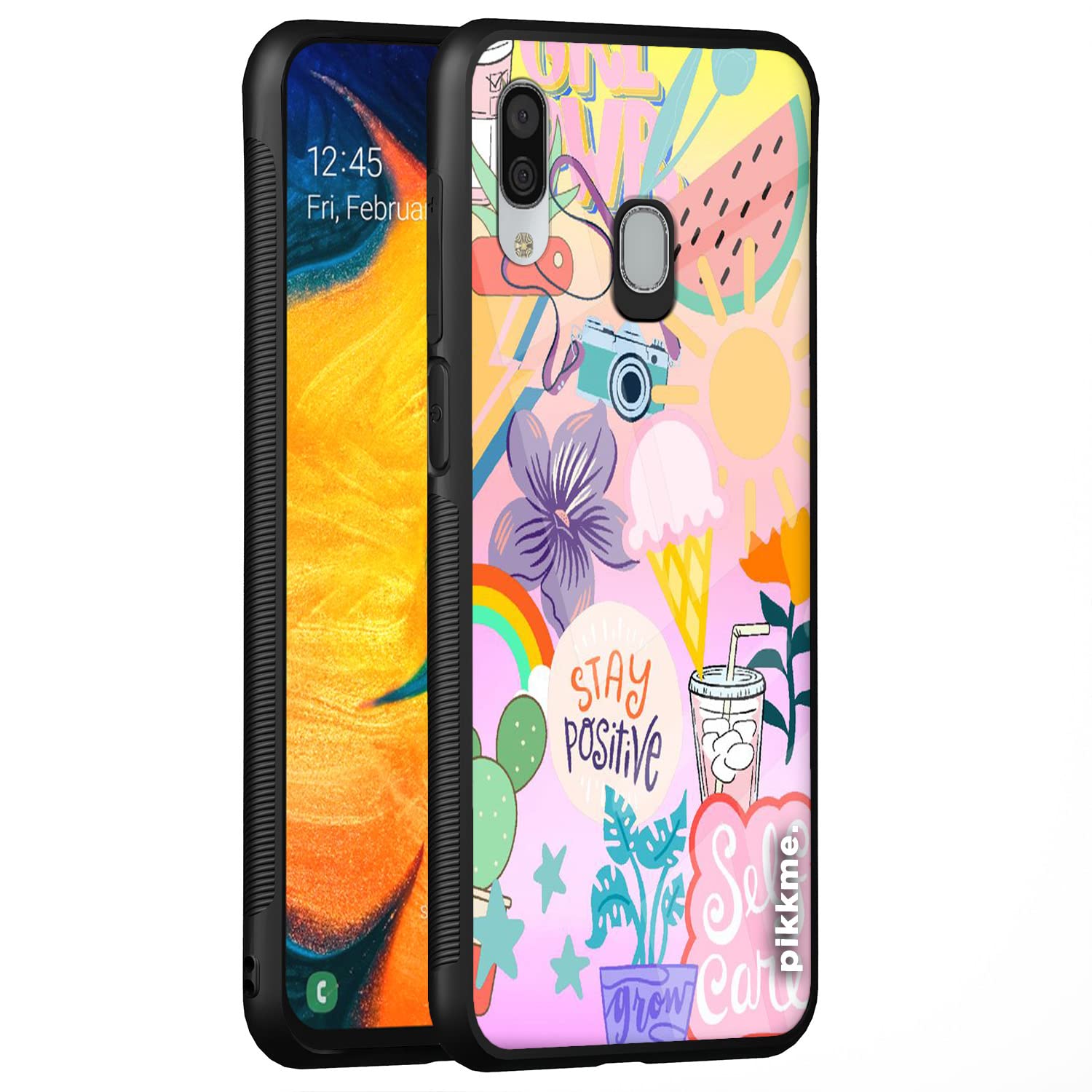 Pikkme Hybrid mobile back cover for Samsung A20/A30/M10s