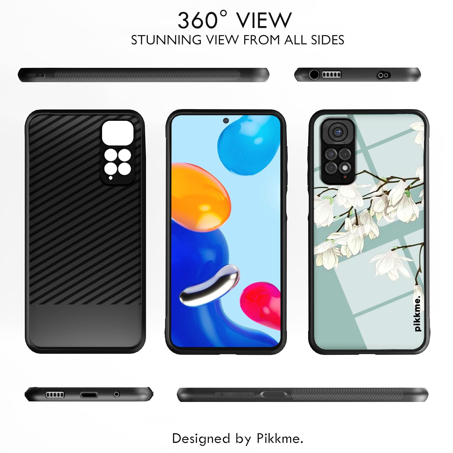 Redmi Note 11/Note 11s Flower mobile back cover by Pikkme – photo 2