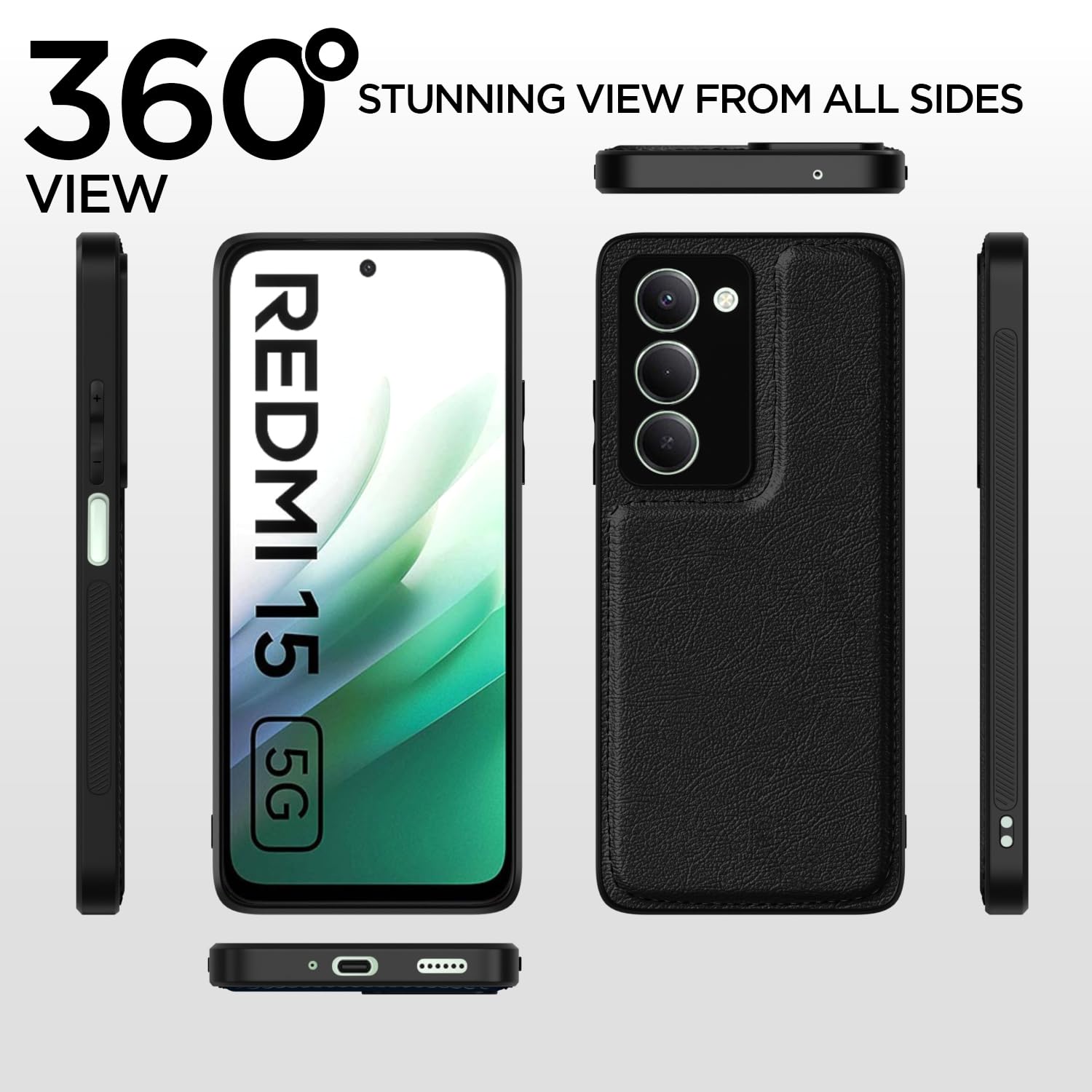 Pikkme Redmi 15 5G black back cover – photo 4