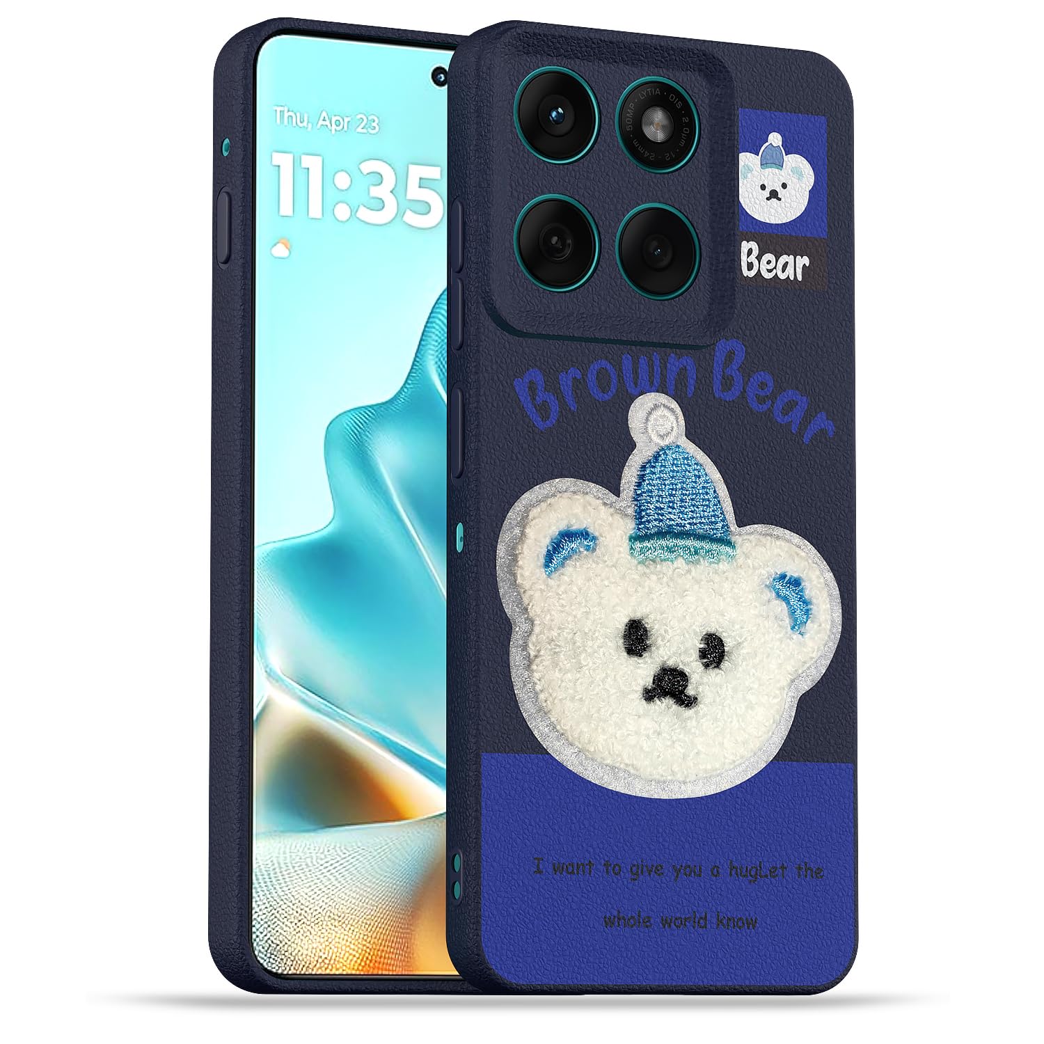 Blue mobile back cover for Moto Edge 60/Edge 60 Fusion 5G – Pikkme