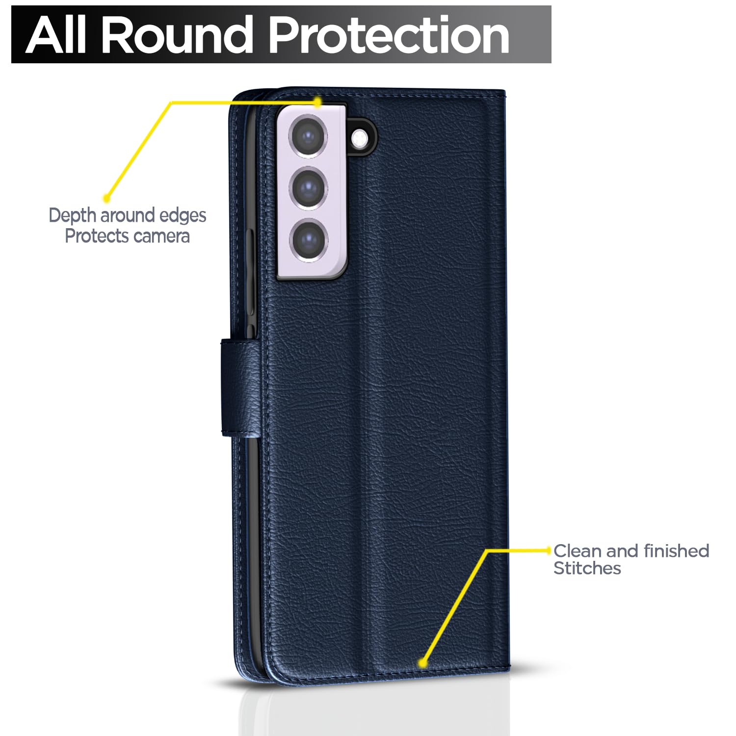 Pikkme blue Wallet wallet flip cover for Samsung S21 FE 5G – photo 4