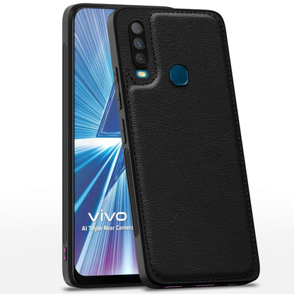Vivo Y12/Y15/Y17/U10 back cover in black by Pikkme