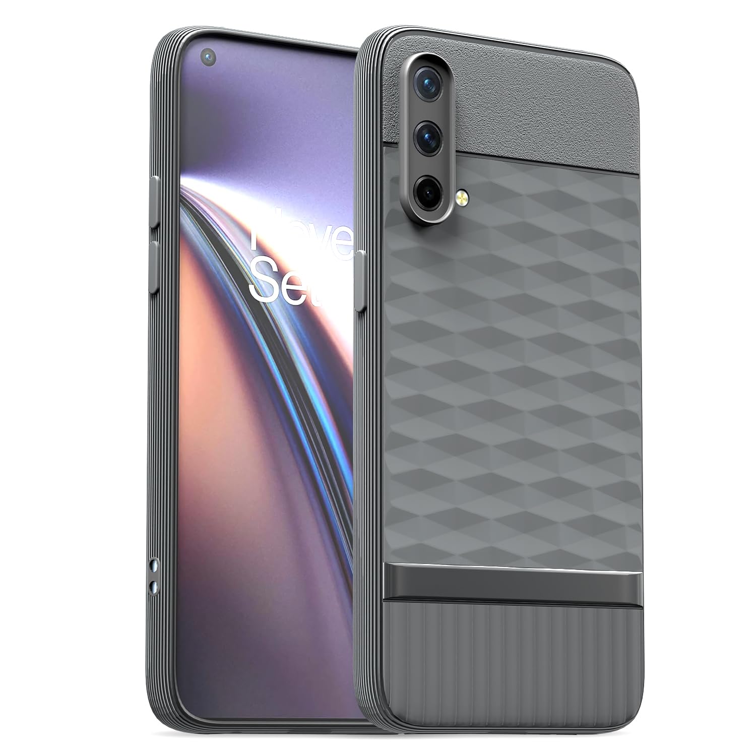OnePlus Nord CE 5G Silicone mobile cover in grey by Pikkme