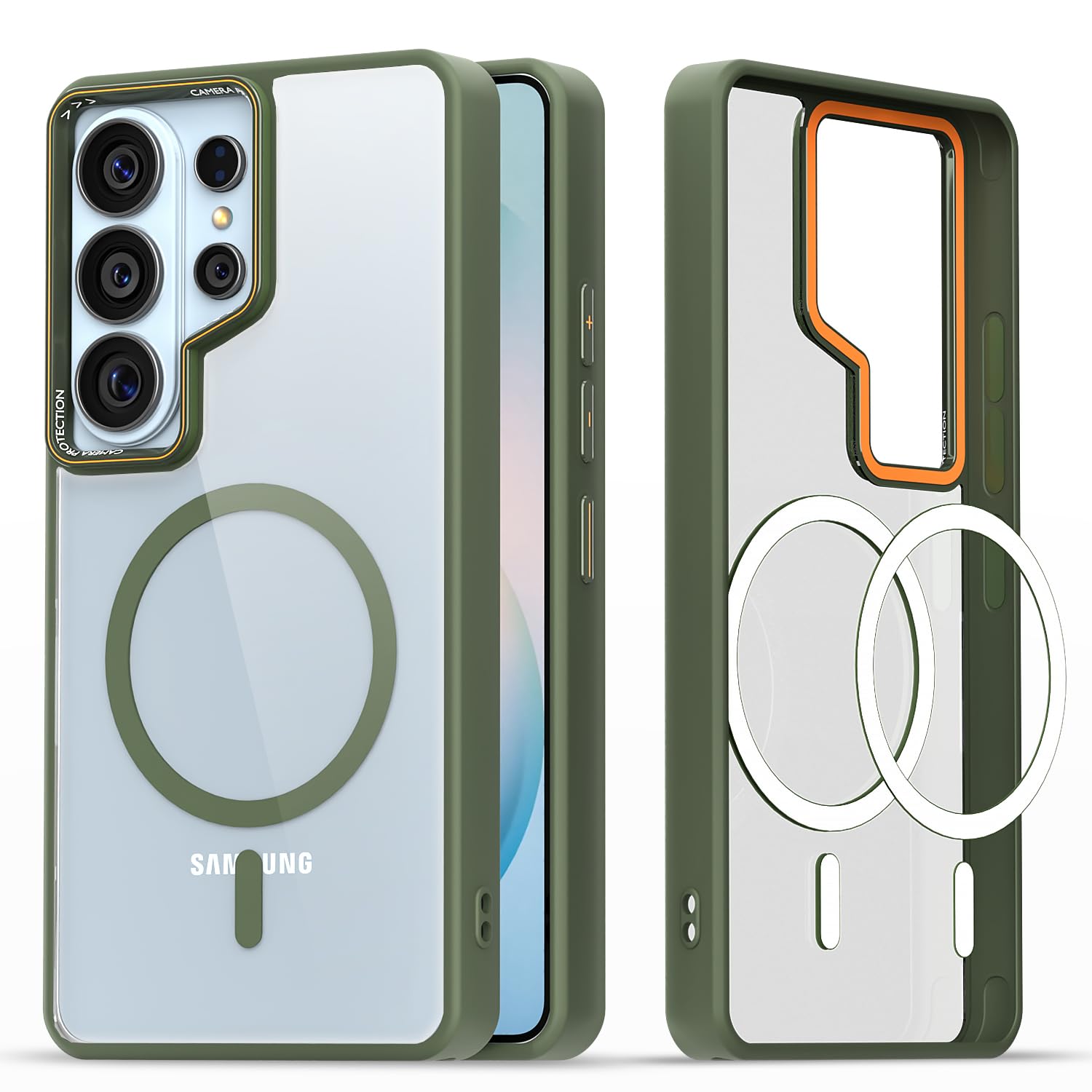Green mag-safe phone cover for Samsung S26 Ultra 5G – Pikkme