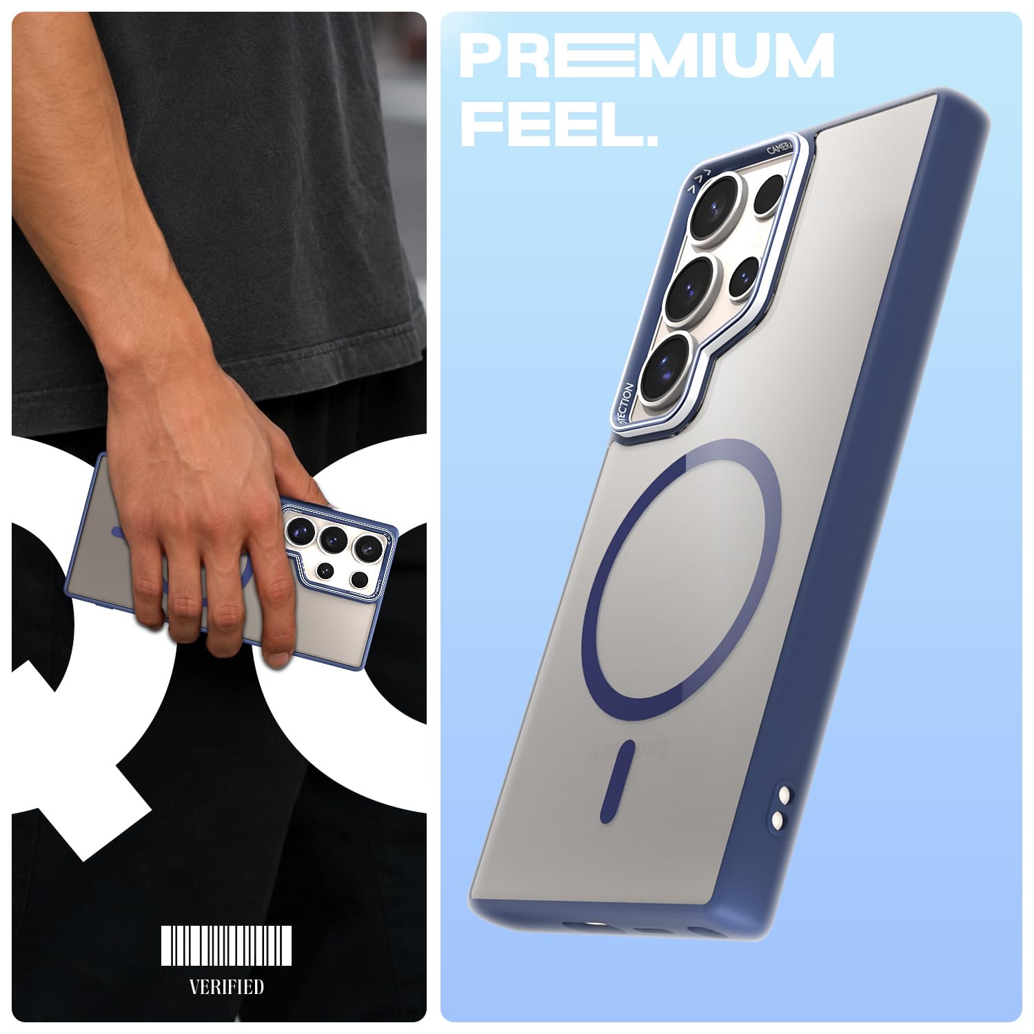 Pikkme blue mag-safe back cover for Samsung S24 Ultra 5G – photo 2