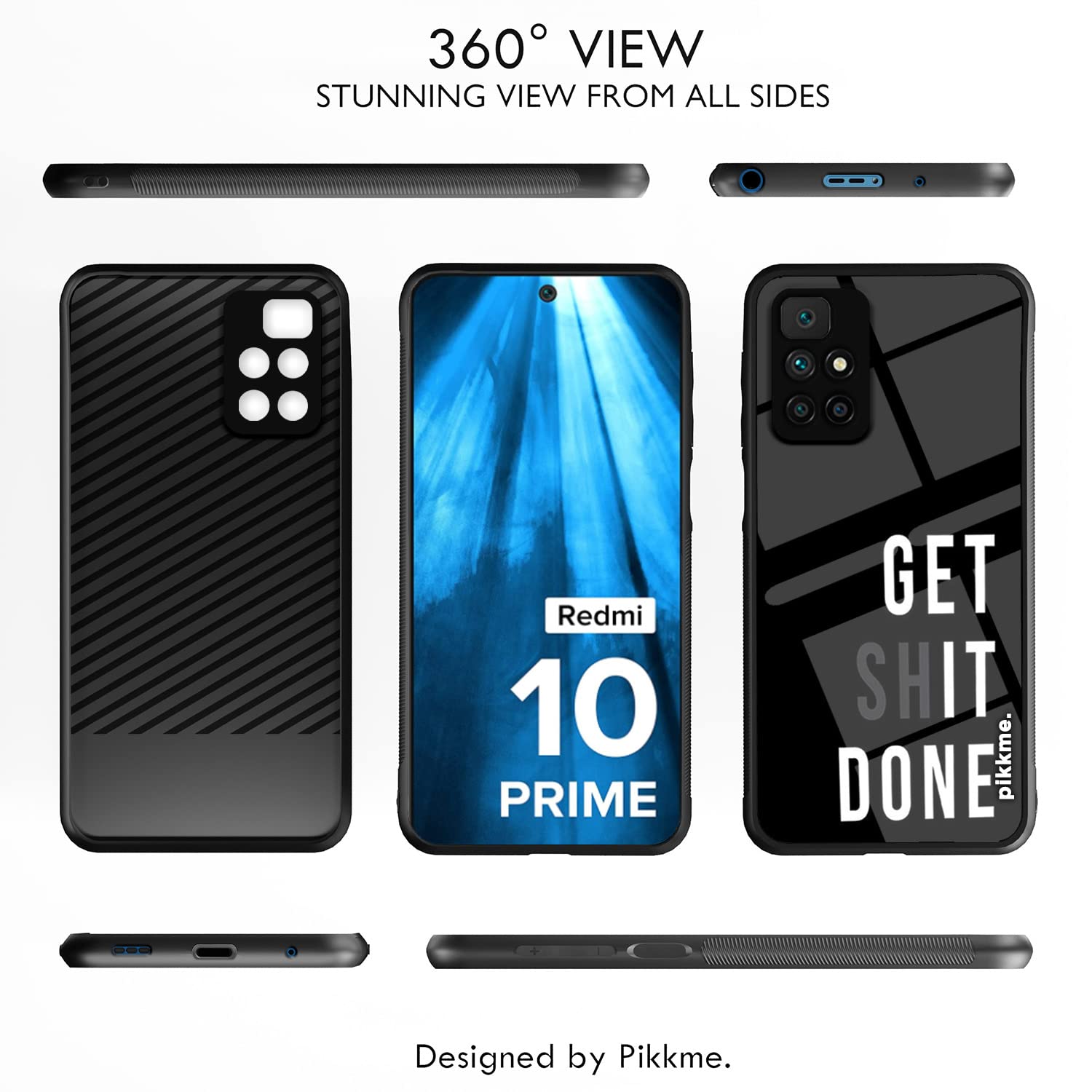 Pikkme Redmi 10 Prime Hybrid mobile back cover – photo 2