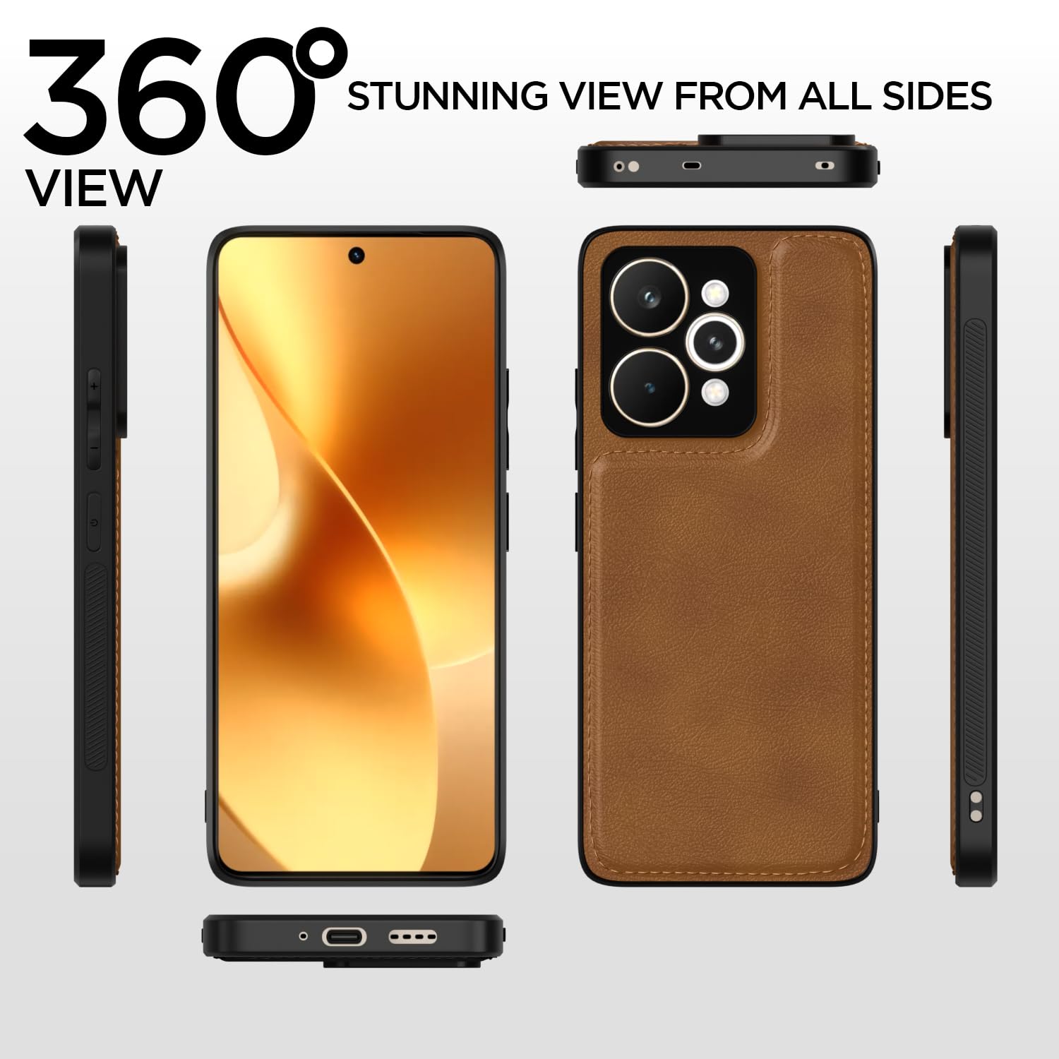 Pikkme Realme 15 Pro 5G brown mobile back cover – photo 4