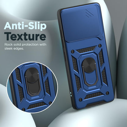 Pikkme Motorola Moto edge 60 fusion D10 Tough Armor Back Cover (Blue)
