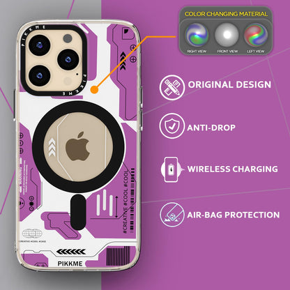 Pikkme iPhone 13 Pro Printmagsafe Back Cover (Pink)