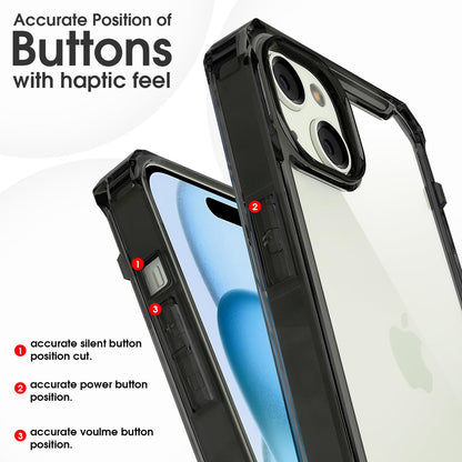 iPhone 15 Hybrid mobile cover in black by Pikkme – photo 5
