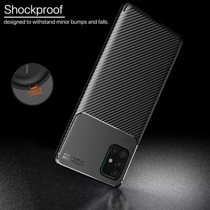 Pikkme black Carbon mobile back cover for Samsung A51 – photo 4
