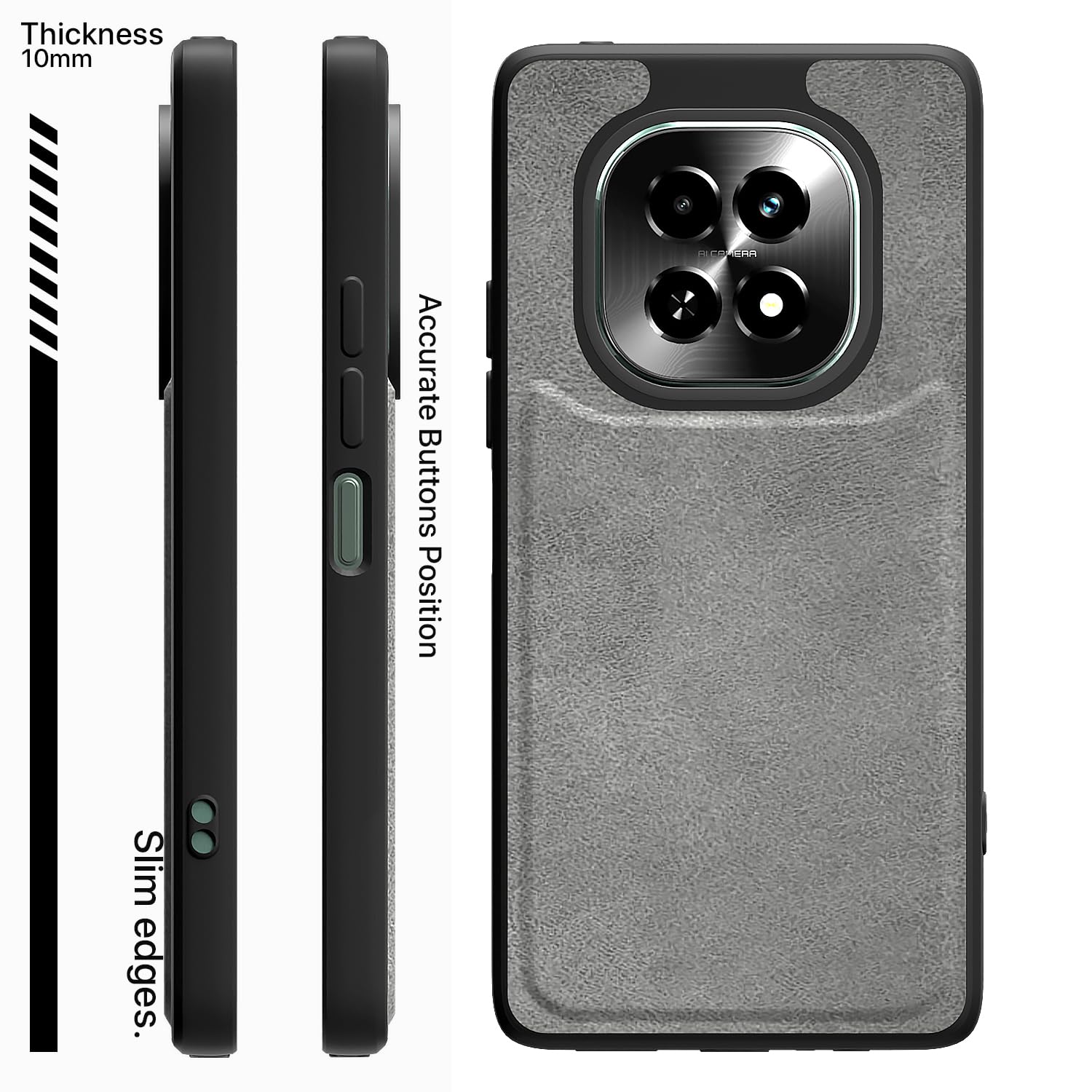 Pikkme Realme C63 5G grey mobile back cover – photo 3